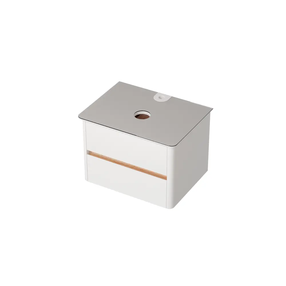 Тумба под накладную раковину в ванную комнату Элис подвесная 60 см цвет белый Santreyd STLM-2136408