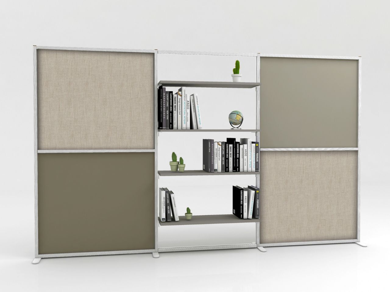 Модульная отдельно стоящая офисная перегородка из ламината STUDIO T InUno ARCH-00018916