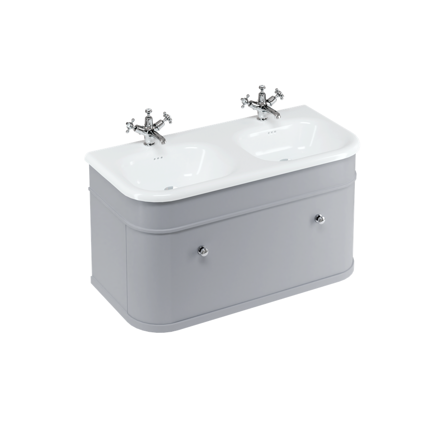 Burlington Chalfont Chalfont 1000мм Тумбочка с одним ящиком - Классический серый с золотыми ногами CH100G-CHLEGGOLD  - Вид №4