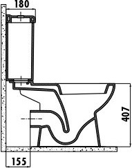PA310-11CB00E-0000 PITTA Унитаз Creavit Pitta  - Вид №1