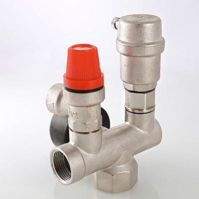 VT.460.0.0 Группа безопасности с латунным корпусом для котла Valtec 1"  - Вид №5