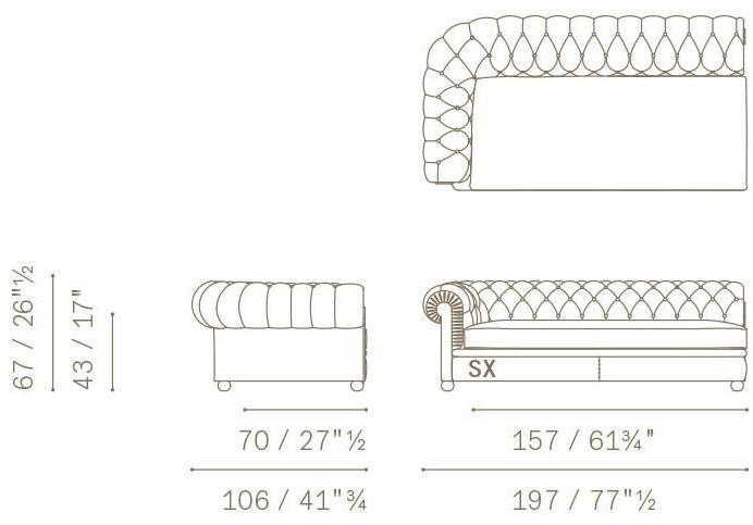 Poltrona Frau Модульный тафтинговый диван La collezione - divani e poltrone sun-id-1463070 - Вид №9