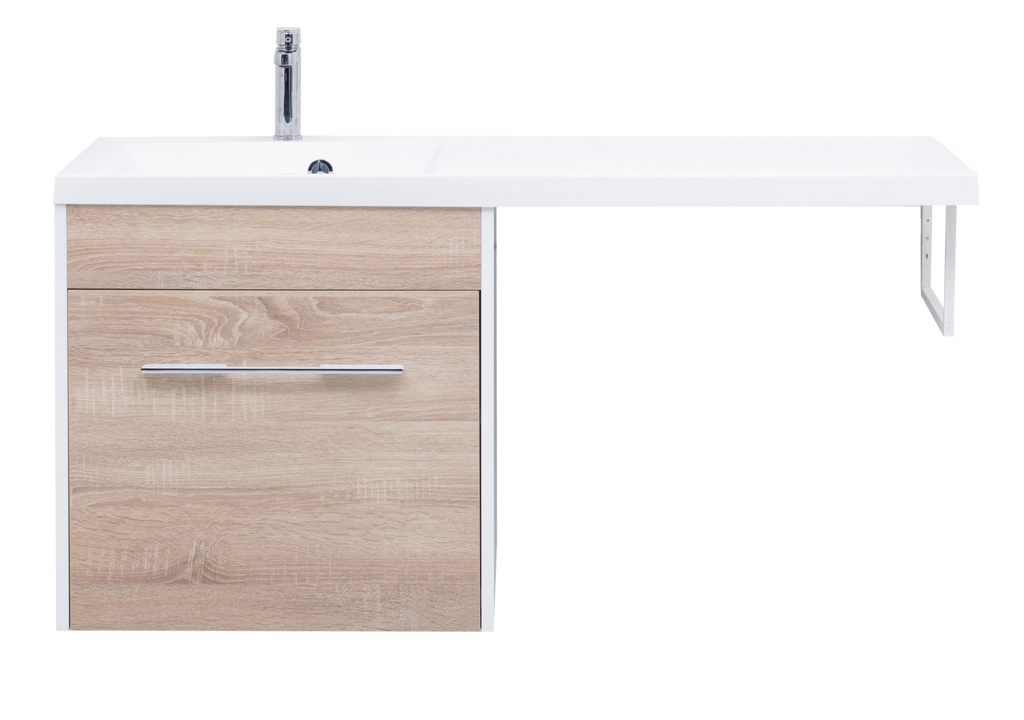 Тумба с раковиной Aquanet Августа 120 L дуб сонома 0021002700239565 - Вид №10