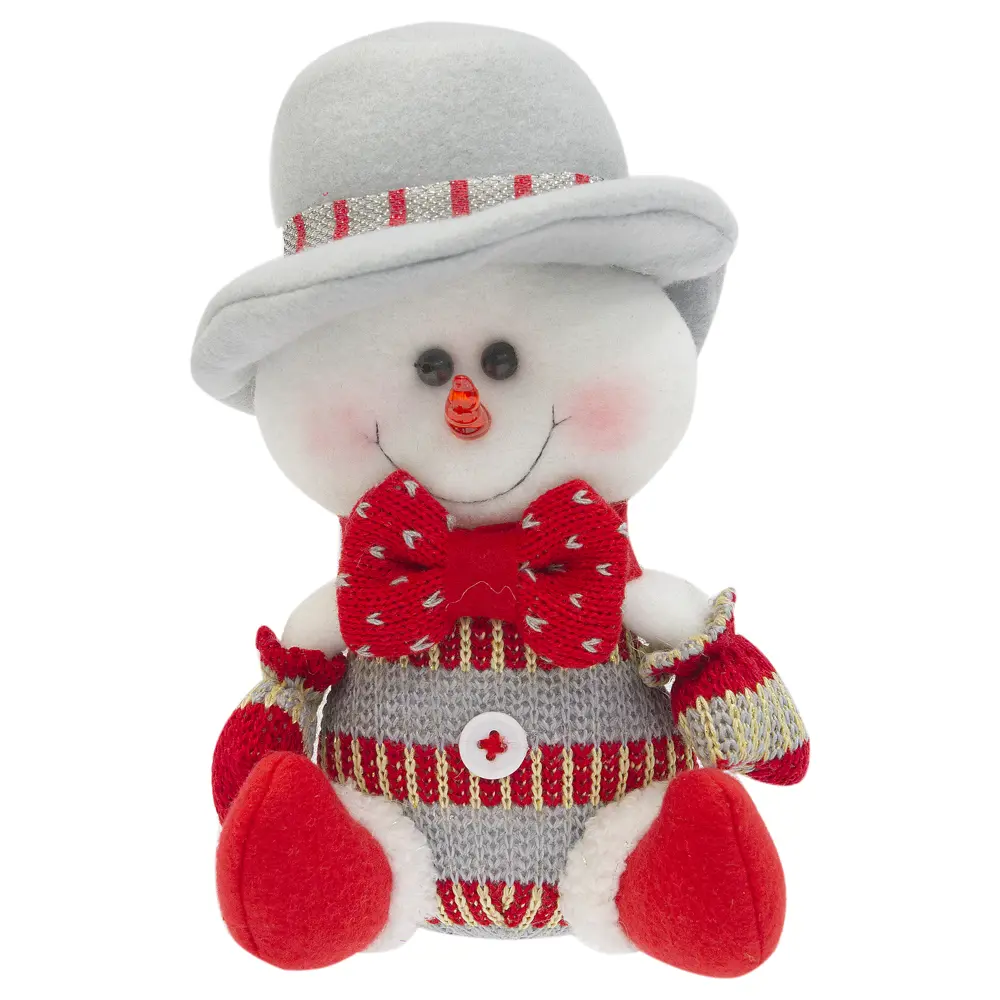 Игрушка мягкая «Снеговик в шляпе» 22.5 см 15784240 STLM-2208620 Santreyd 