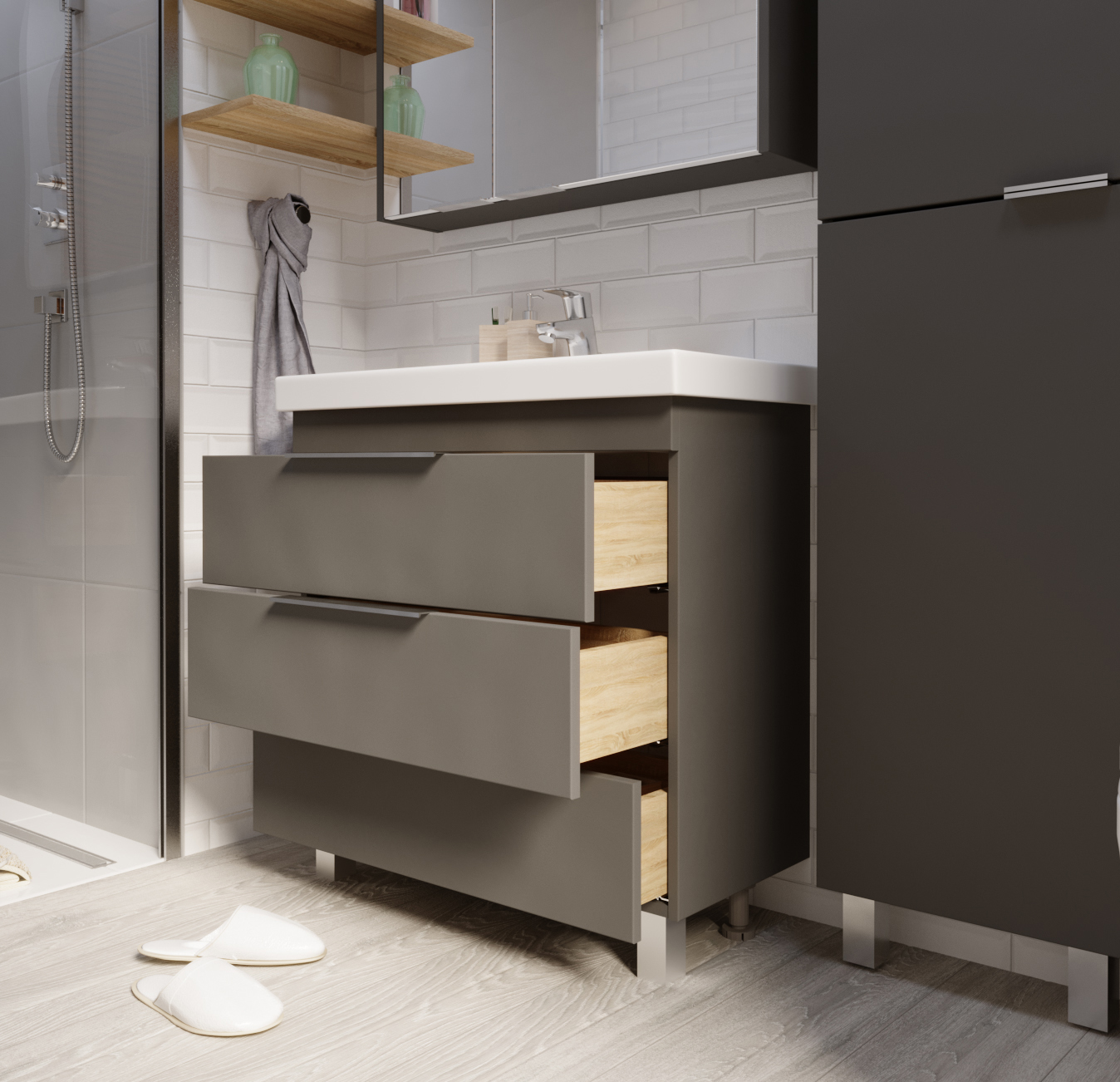 У92545 Тумба Gaula 60Н 3я Black 1 Marka Gaula  - Вид №2