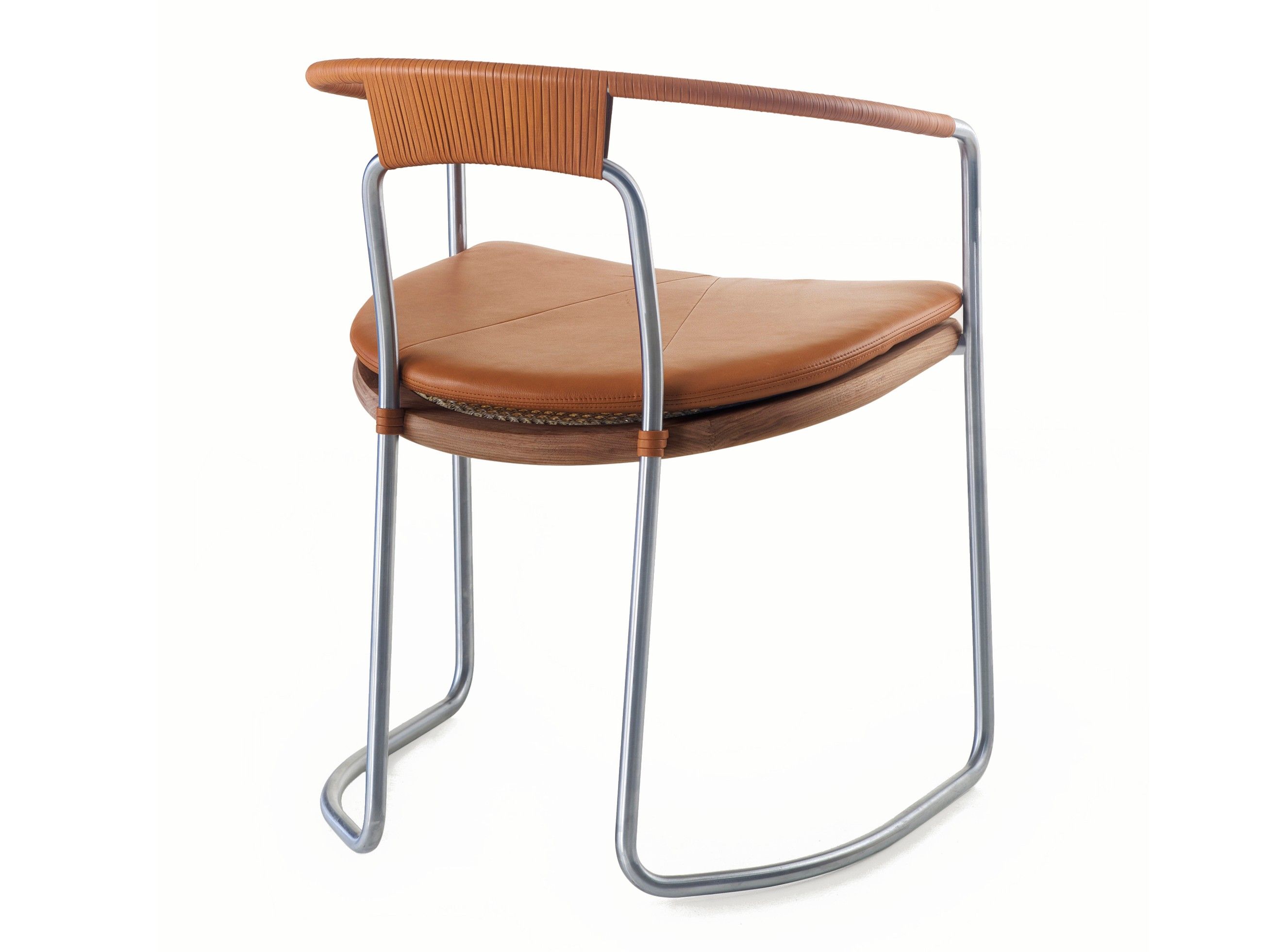 Стальной стул с подлокотниками BassamFellows Геометрическая ARCH-00040452 - Вид №2