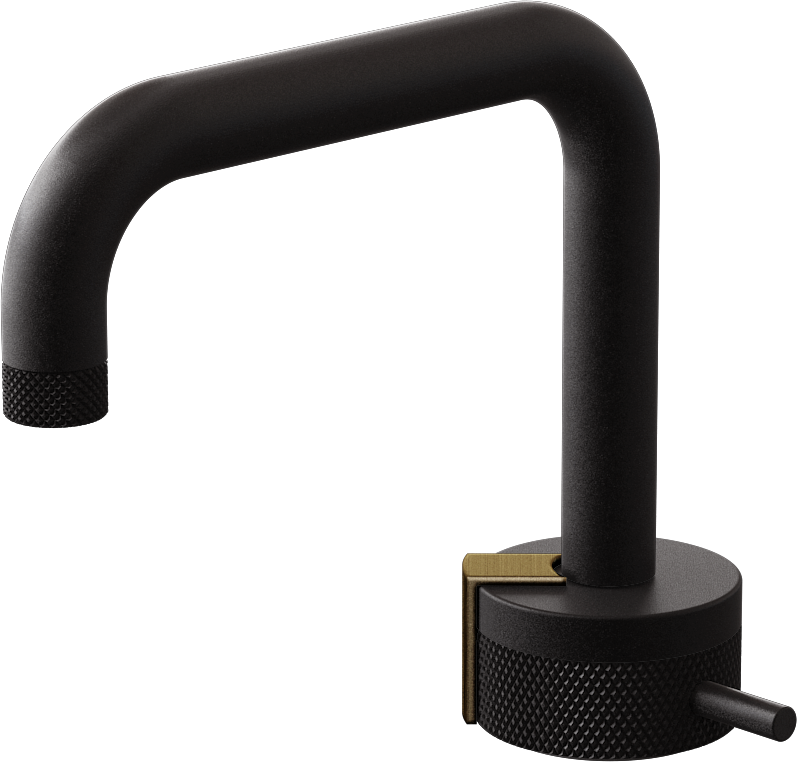 E-11500-R1BK-L2VBB-BK Однорычажный прогрессивный смеситель для раковины - излив 15,3см GRAFF MOD+