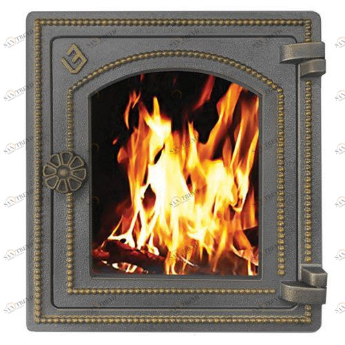 Дверка каминная Везувий ДТ-4С (бронза) 4361