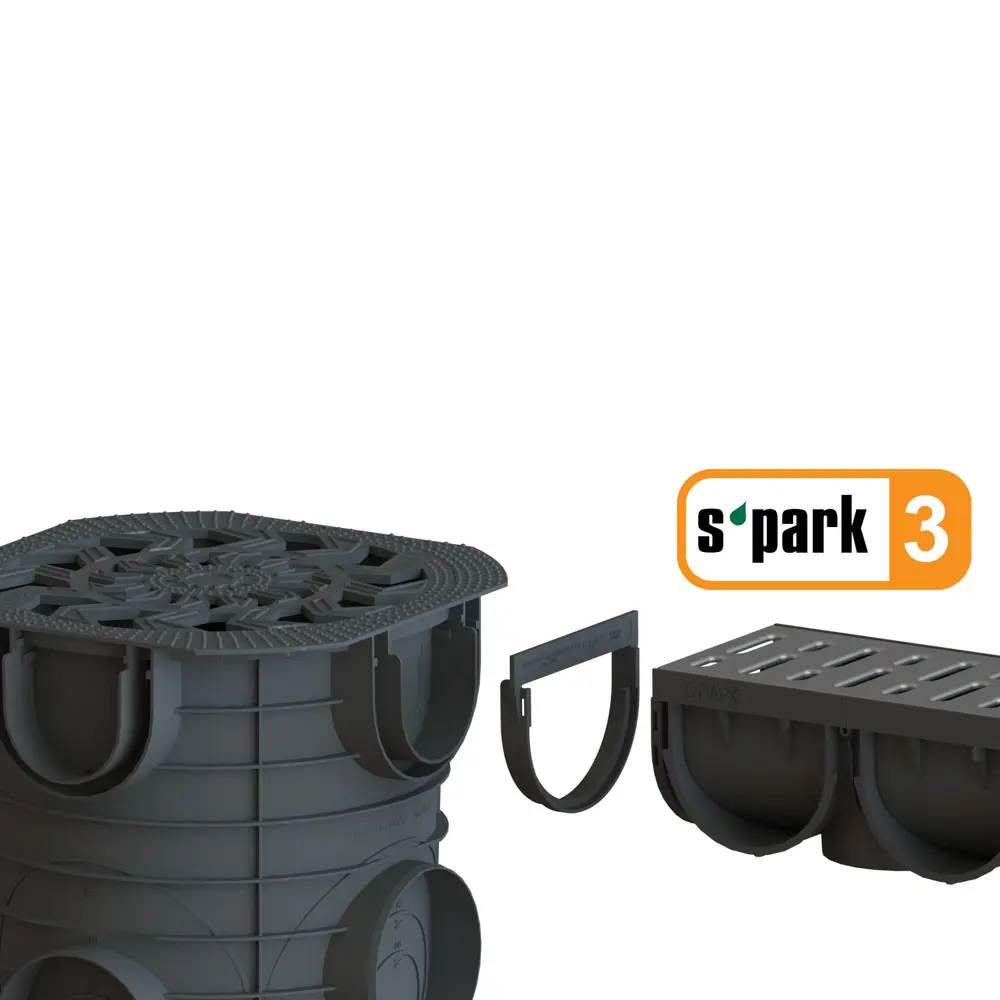 Дождесборник Standartpark Spark круглый с решеткой D283 мм 84347394 STLM-2043144  - Вид №8