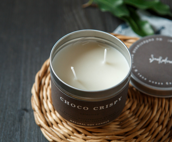 7831 Ароматическая свеча из соевого воска «Шоколадное печенье»_200 мл. Вкусляндия  - Вид №1