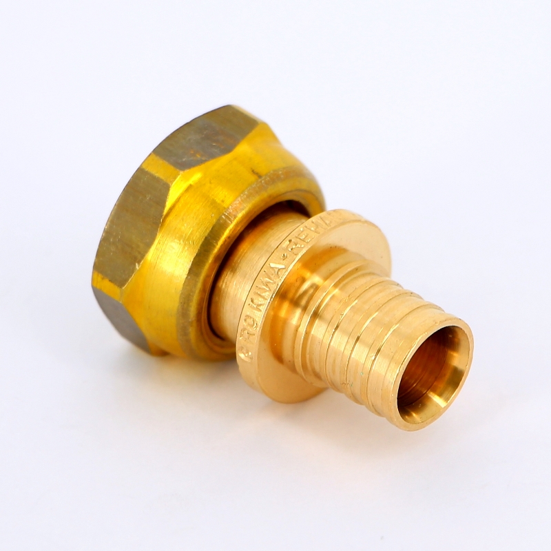 Муфта надвижная В с накидной гайкой бронзовая REHAU 16х3/4" 366076