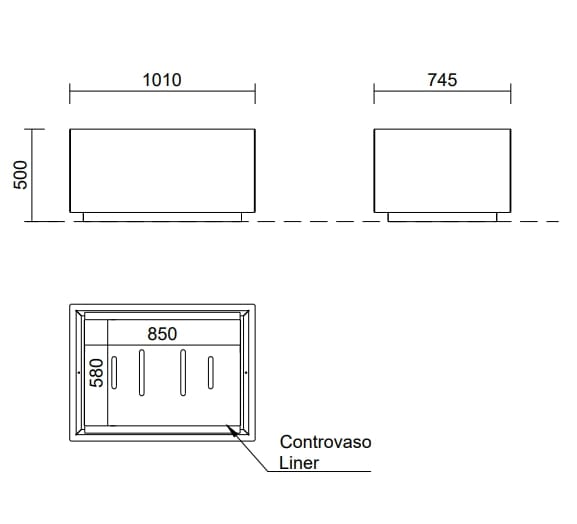Модульная скамья из оцинкованной стали со встроенной плантатором и велосипедной стойкой Studio Città RESTÒ ARCH-00084567 - Вид №7