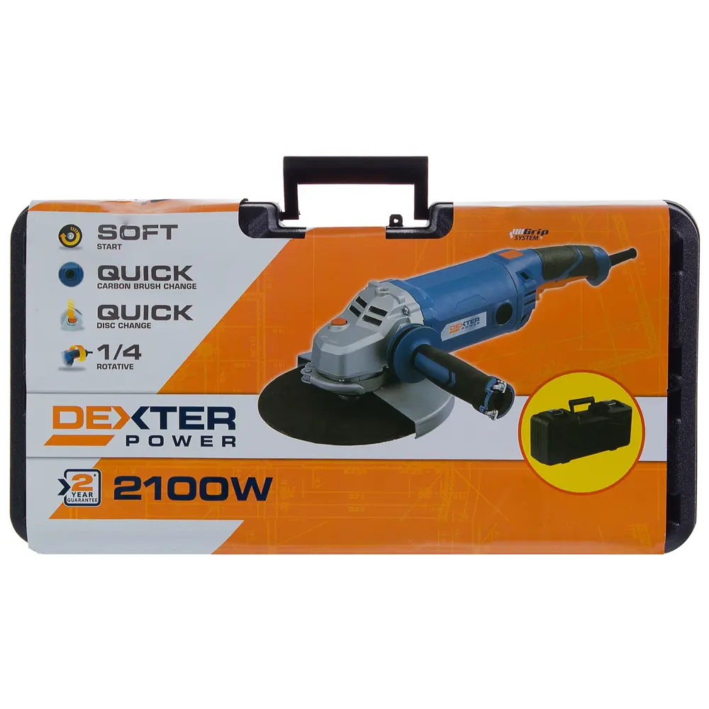 УШМ (болгарка) Dexter Power AG230-4, 2100 Вт, 230 мм STLM-2142893 - Вид №5