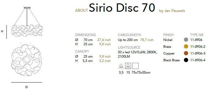 Quasar Светодиодный подвесной светильник из металла с диммером sun-id-1351105 - Вид №4