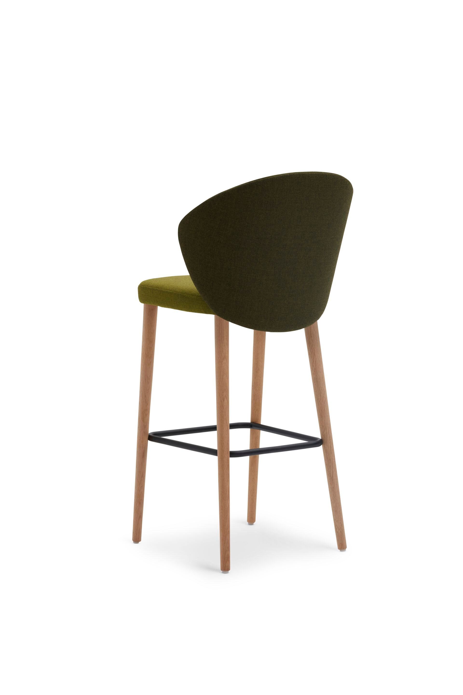 Высокий стул с тканевой подкладкой со спинкой Origins 1971 Meggie ARCH-00110587 - Вид №8