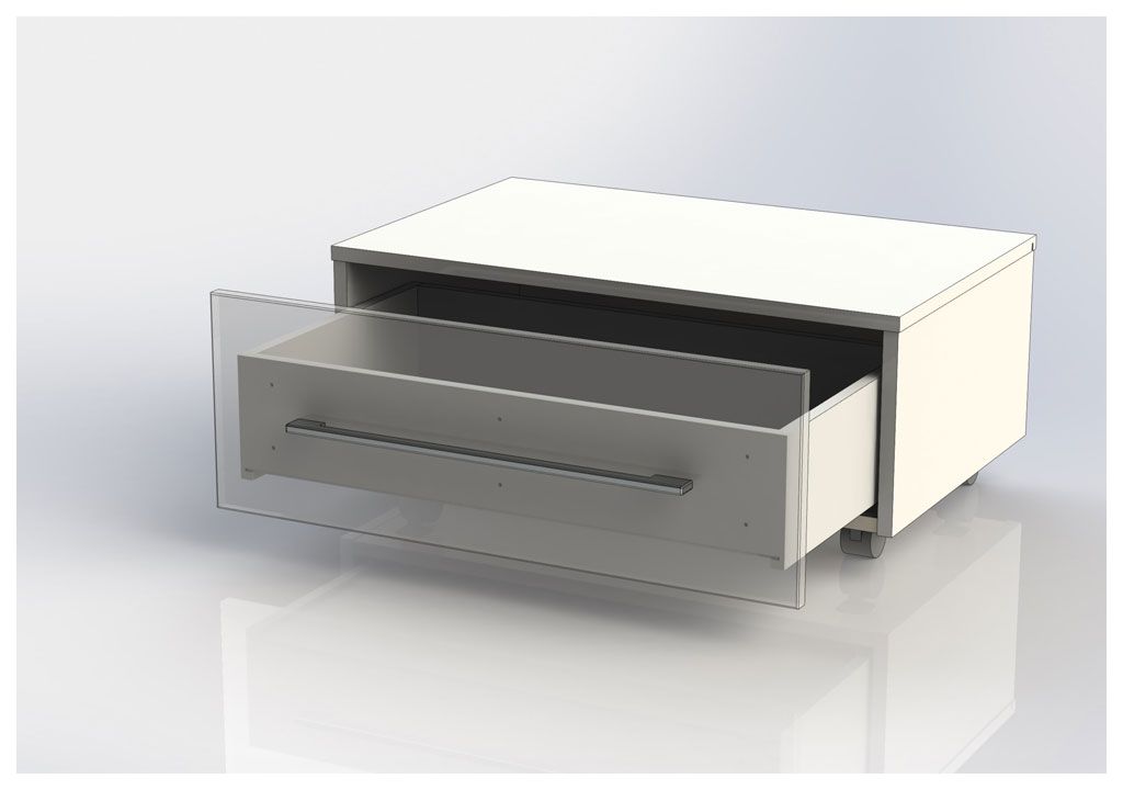 Тумба подкатная Aquanet Верона 75 белый (1 ящик) 00175397 - Вид №4