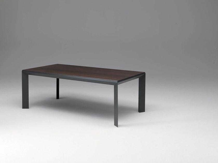 Ozzio Italia Раздвижной обеденный стол из алюминия и дерева  T205  - Вид №3