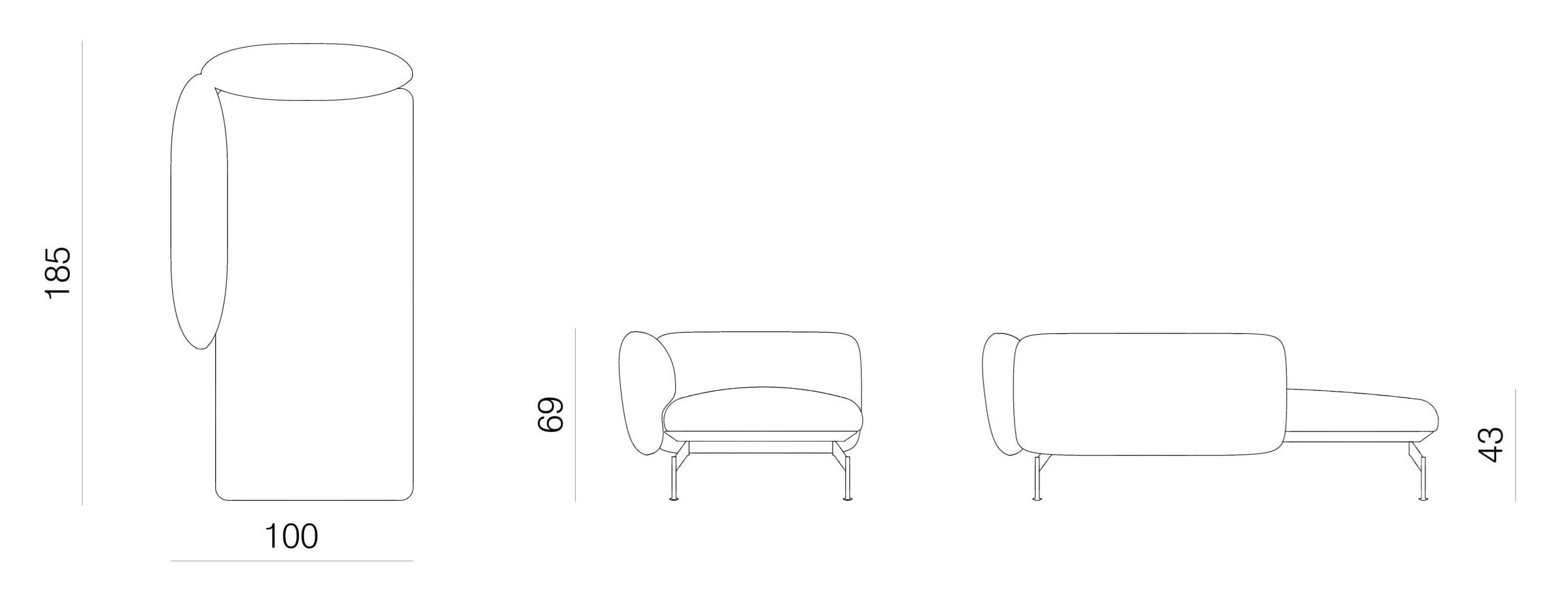 Съемная ткань Dormeuse prostoria Echo ARCH-00088293 - Вид №6