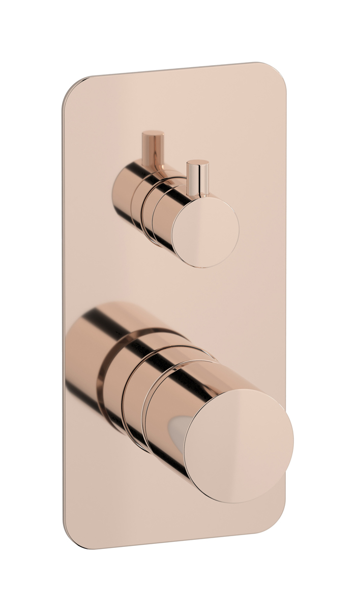 Встроенный смеситель для душа с двухходовым дивертером WE ARE IB rr310rs Rose Gold Brera