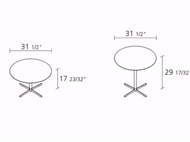 Круглый стол со спицами Alias Cross Table ARCH-00075479 - Вид №2