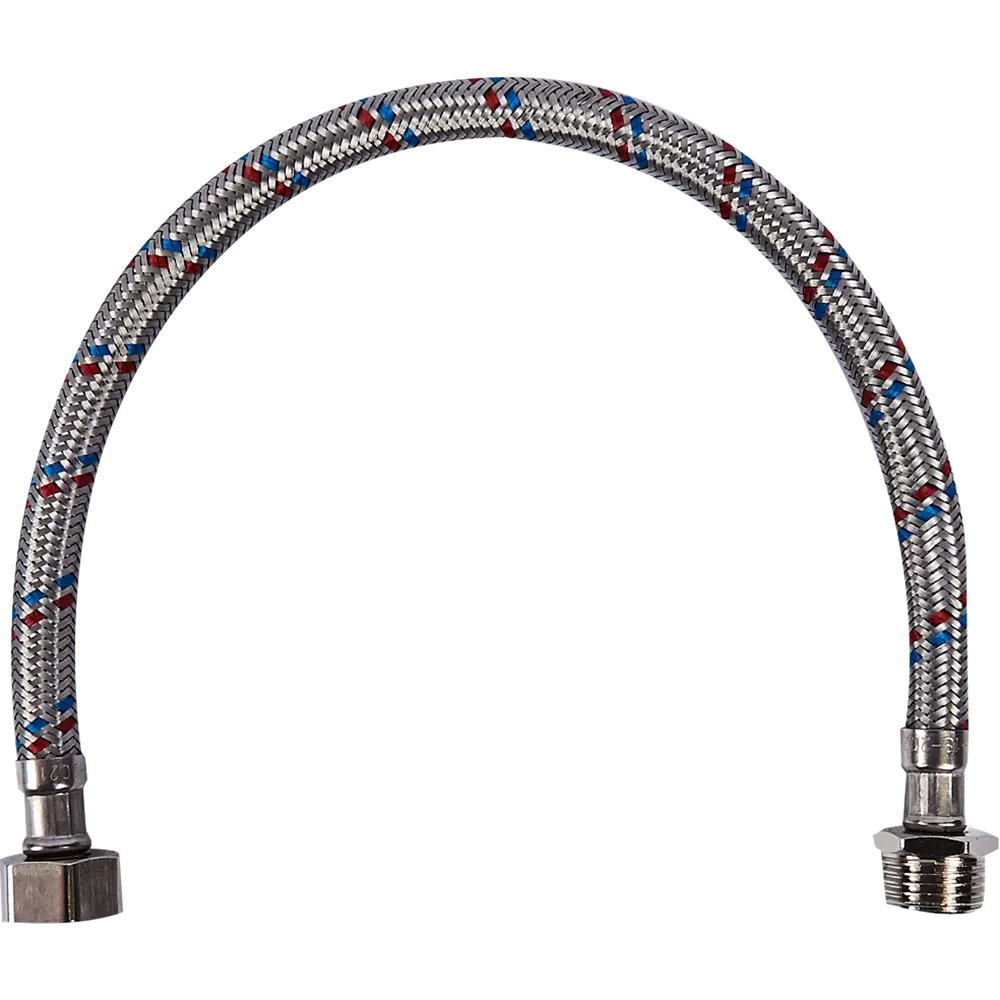 Гибкая подводка для воды ДТРД 40 см x 1/2" наружная-внутренняя резьба STLM-2157602 - Вид №2