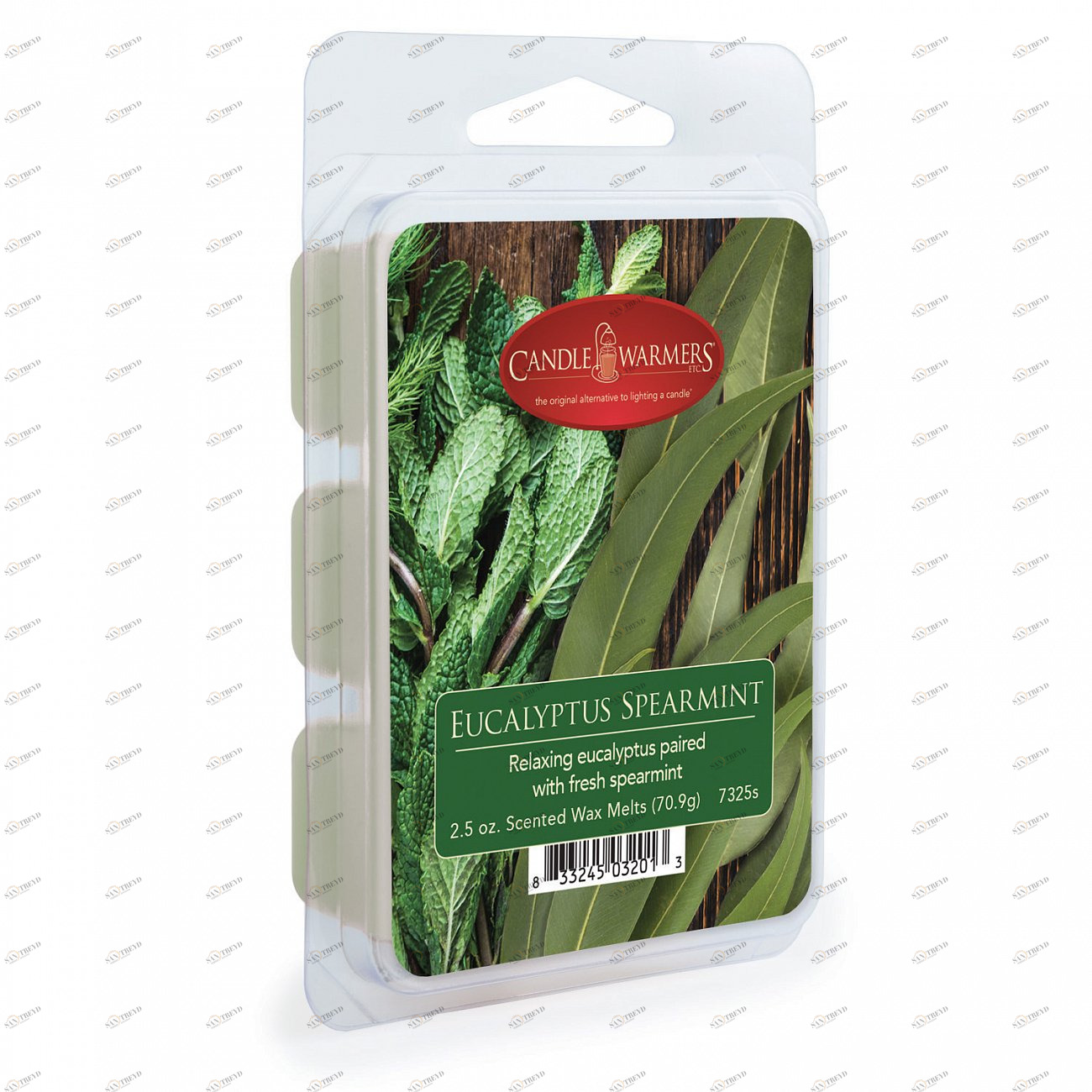 Ароматический воск 75гр. "Эвкалипт и мята" Eucalyptus Spearmint CANDLE WARMERS  268192 Зеленый 