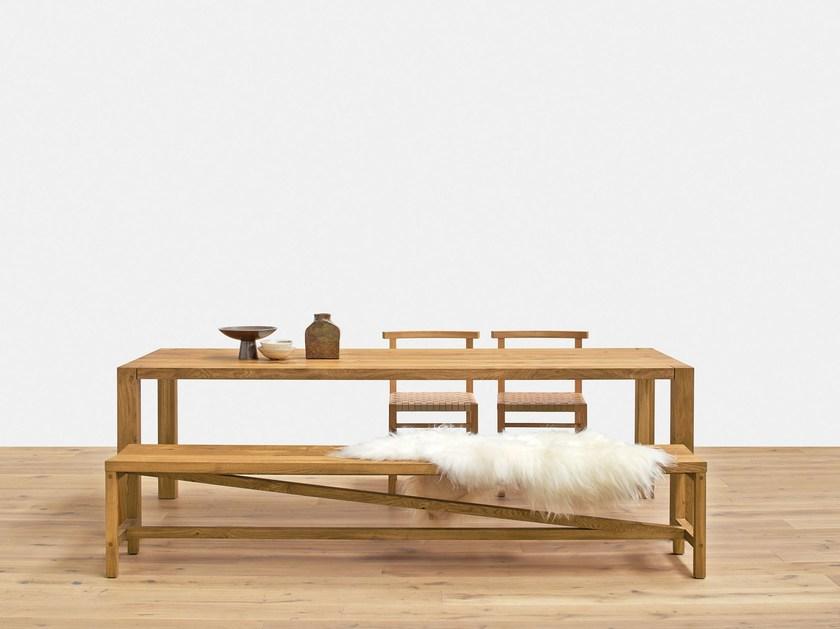 e15 Прямоугольный дубовый стол в стиле модерн на контракт  Ta22  - Вид №2