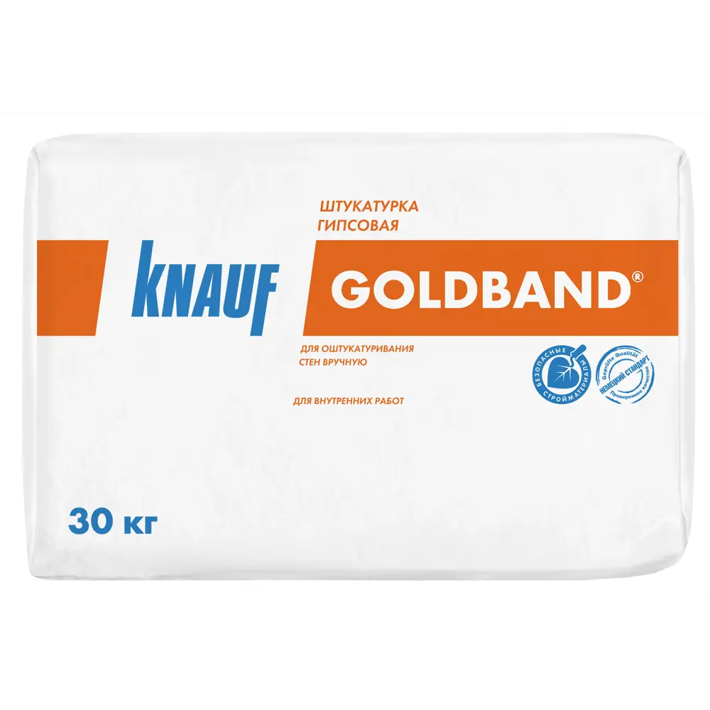 Штукатурка гипсовая Knauf Гольдбанд 30 кг 85605325 STLM-2004468 Goldband