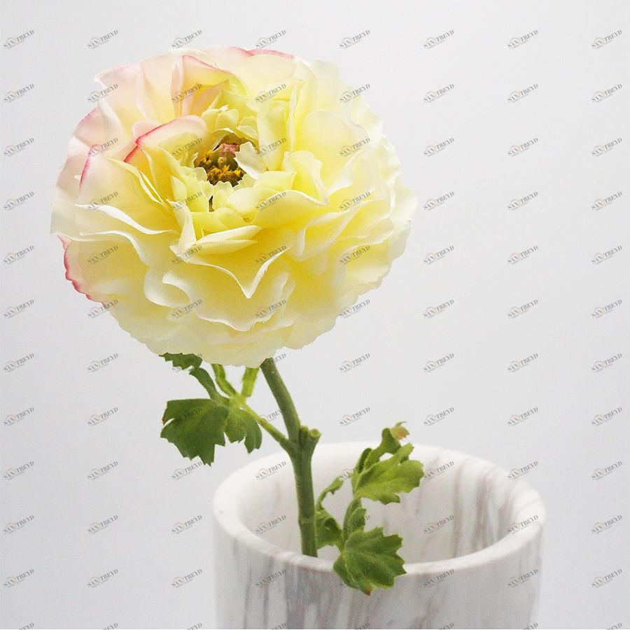 Ранункулюс белый искусственный в интерьер 50 см Mr Plant 198211