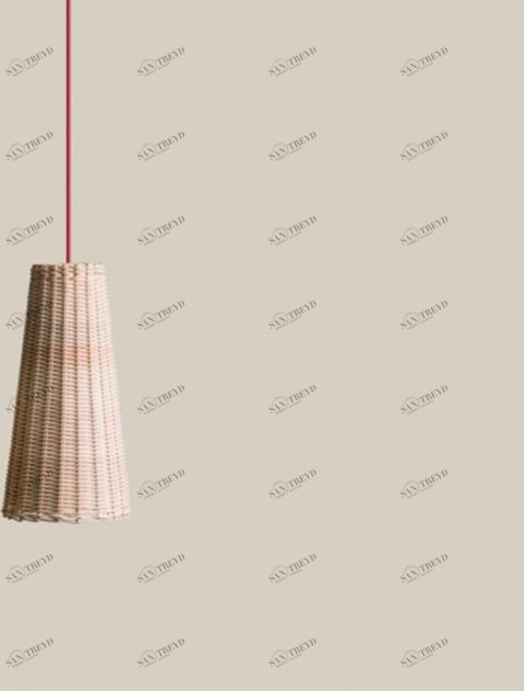 Bottega Intreccio Подвесной светильник из лозы Caratteri L007 