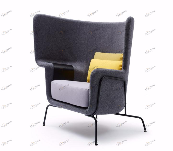 Quinti Sedute Кресло из ткани с высокой спинкой для контракта Hip sun-id-1419273