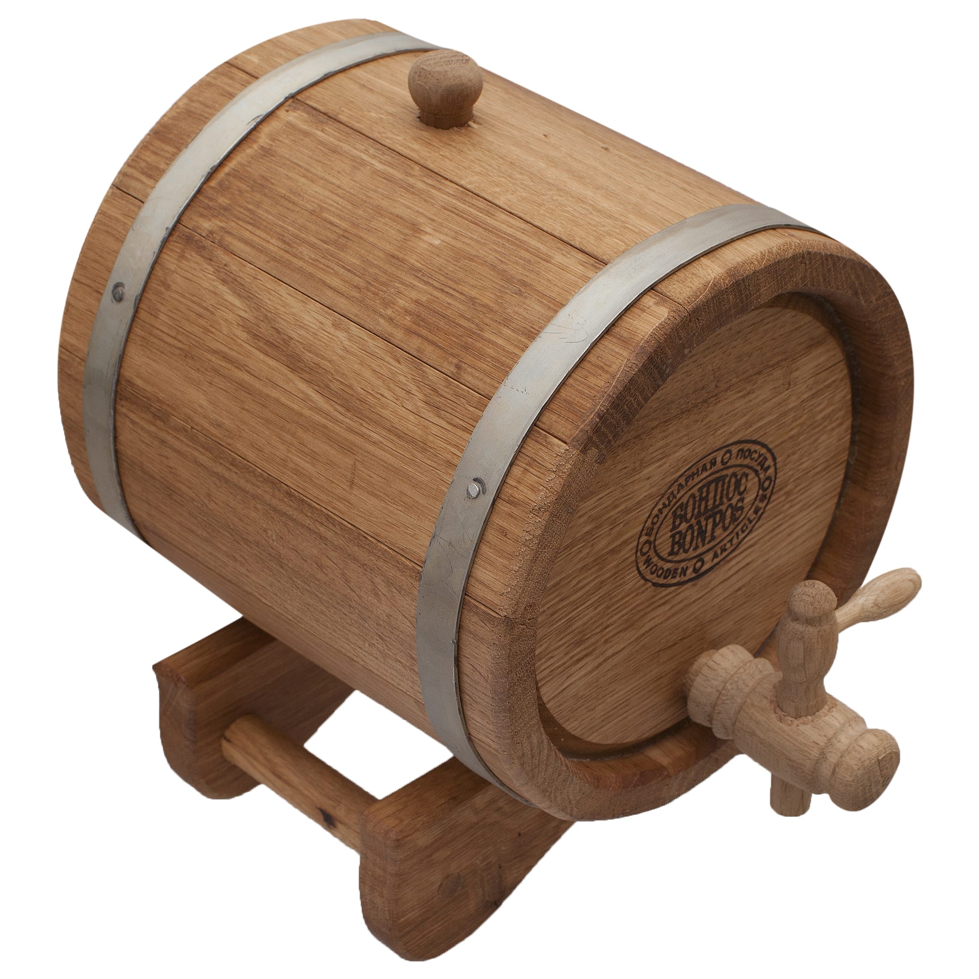 18665131 Жбан дубовый 3 л, на подставке с краном Santreyd 