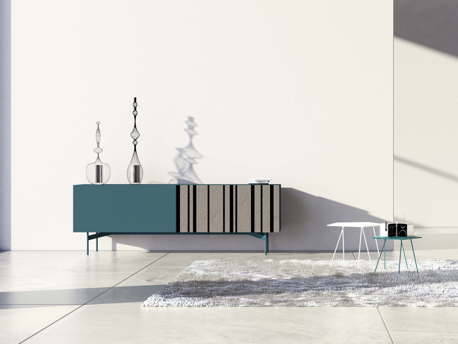 Деревянный шкаф с распашными дверями Voltan барельеф ARCH-00009801 - Вид №7