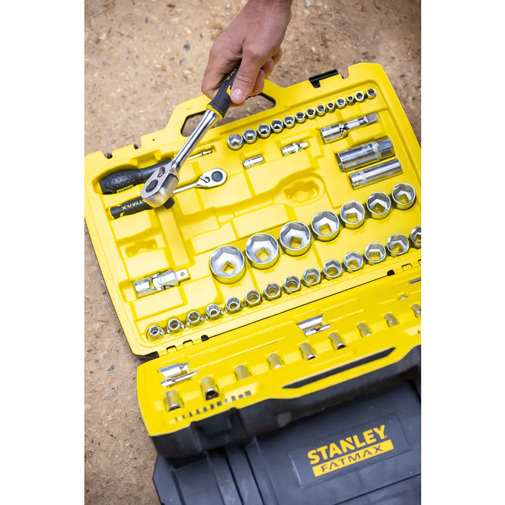 Набор торцевых головок Stanley Fatmax 1/4" 1/2", 50 предметов STLM-2110280 - Вид №3