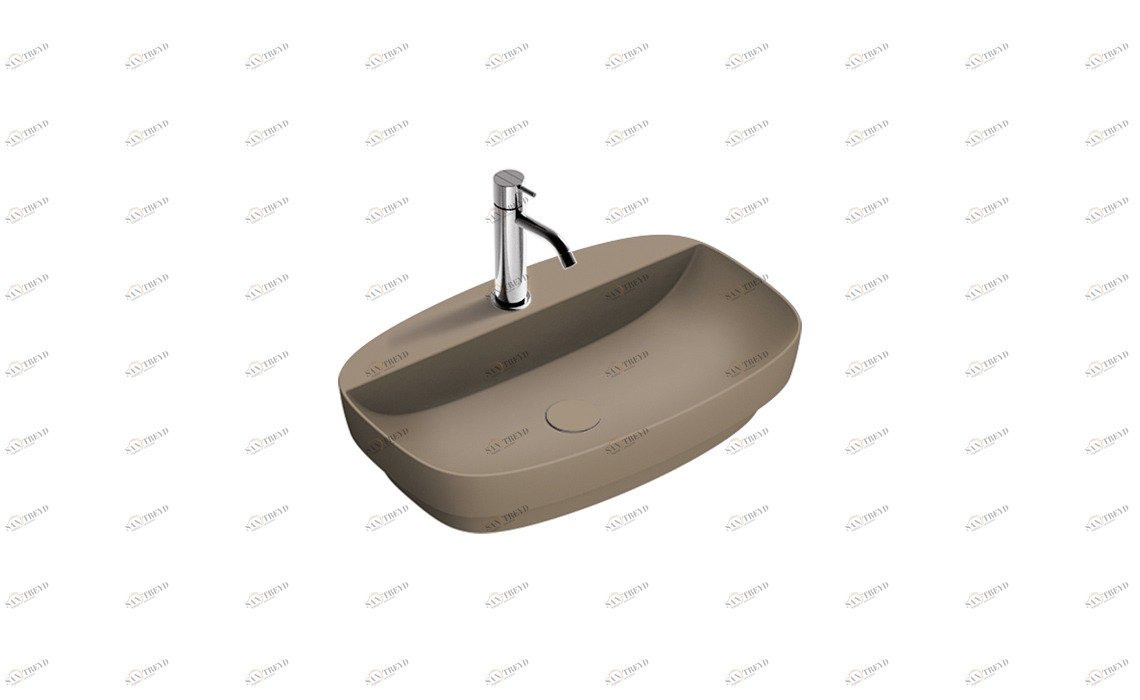 165GRLXNMS Накладная раковина на столешницу  овальная CERAMICA CATALANO Colori