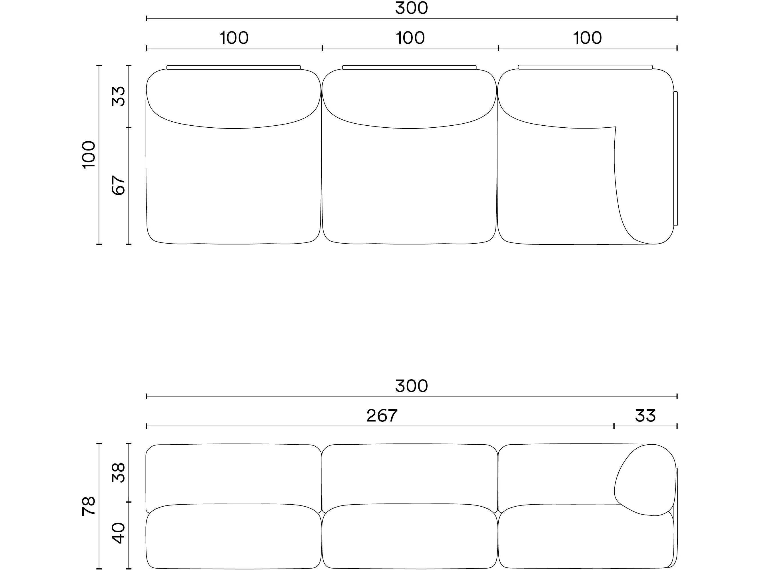 Открытый 3-местный тканевый диван Noah Living торий ARCH-00110228 - Вид №18