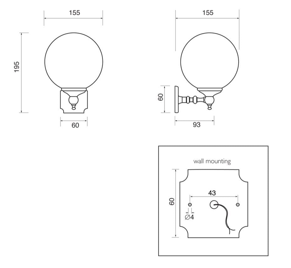 Стеклянный настенный светильник Gentry Home Regent ARCH-00118783 - Вид №3