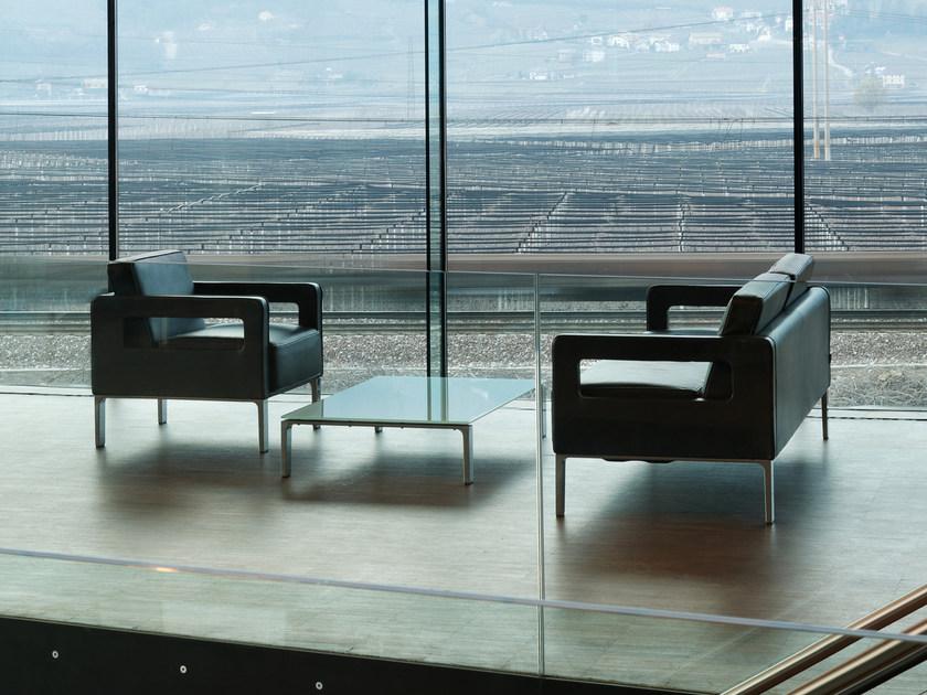 ROSSIN Мягкое кожаное кресло с подлокотниками Antea sun-id-1509835 - Вид №3