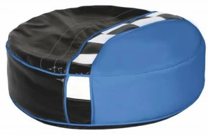 Пуфик ABC-KING круглый Formula -(чер/син)
