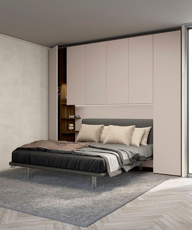 Двуспальная кровать из ткани с мягким изголовьем Febal Casa HUG ARCH-00051973 - Вид №3