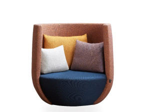 Тканевое вращающееся кресло