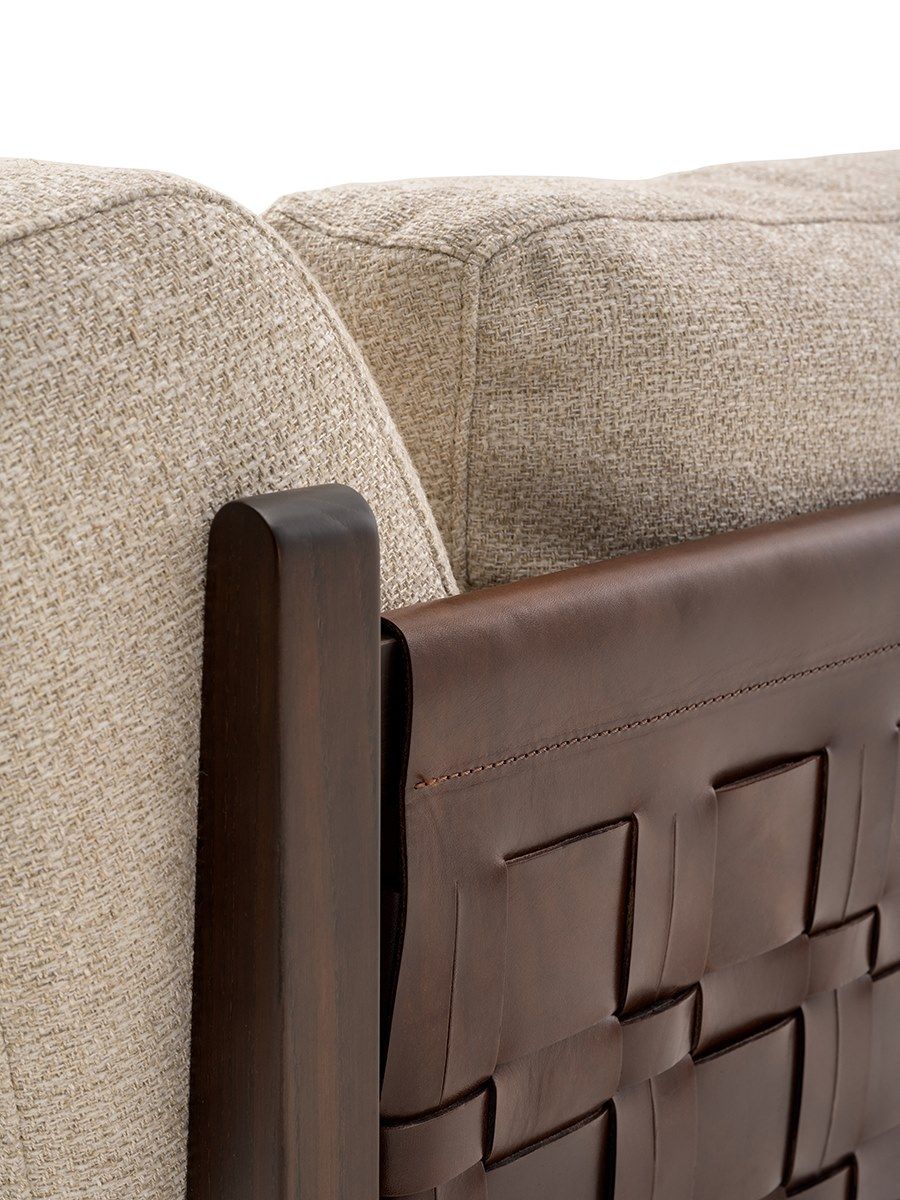 Диван из ткани и эвкалипта Turri Net ARCH-00126668 - Вид №3