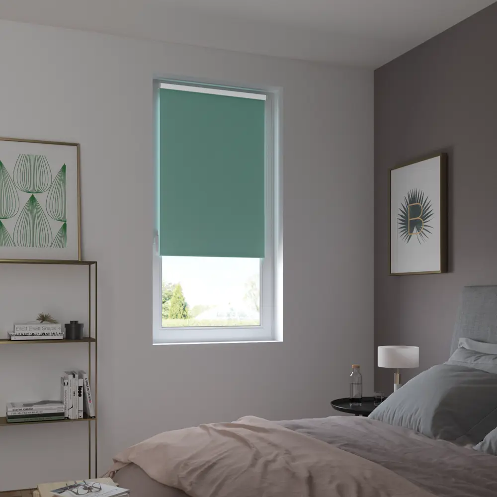 Штора рулонная блэкаут Inspire Santos 40x160 см бирюзовая Celadon 2 82692227 STLM-2070316 - Вид №9