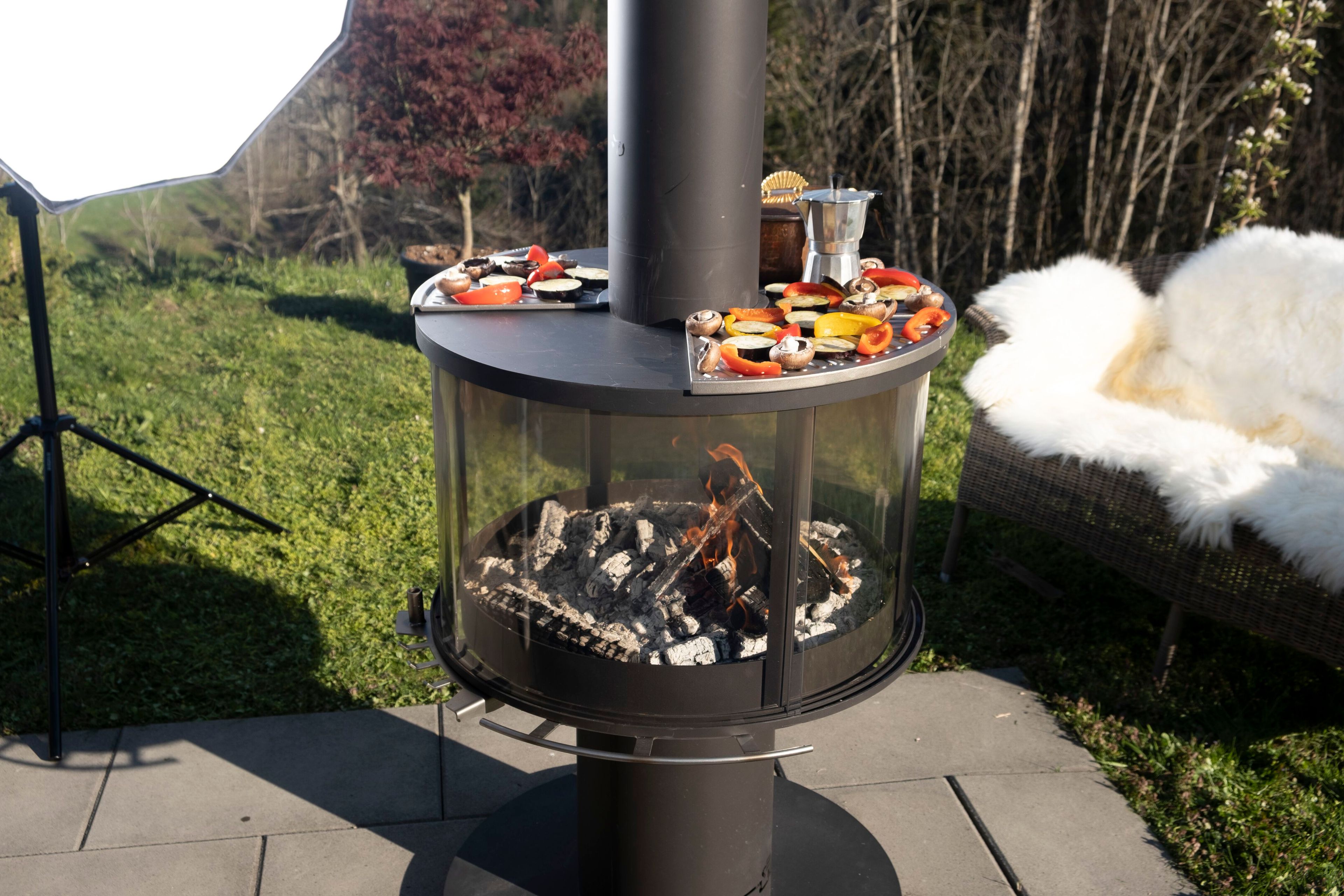 Открытый камин из нержавеющей стали RÜEGG SURPRISE ARCH-00090278 - Вид №5