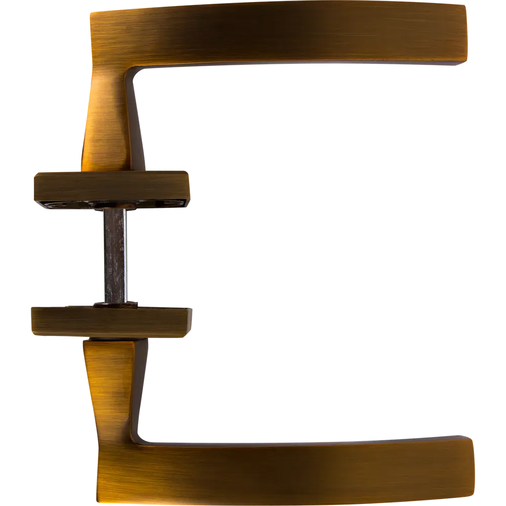 Комплект дверных ручек 27L 100 CF, без запирания, цвет кофе ФАБРИКА ЗАМКОВ STLM-2207800 - Вид №2