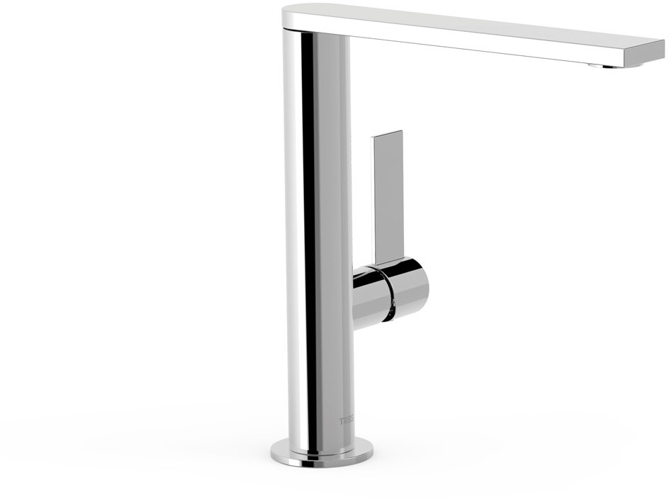 ПРОЕКТ-Смеситель для раковины TRES High с одной ручкой и боковым рычагом-21130501 TRES