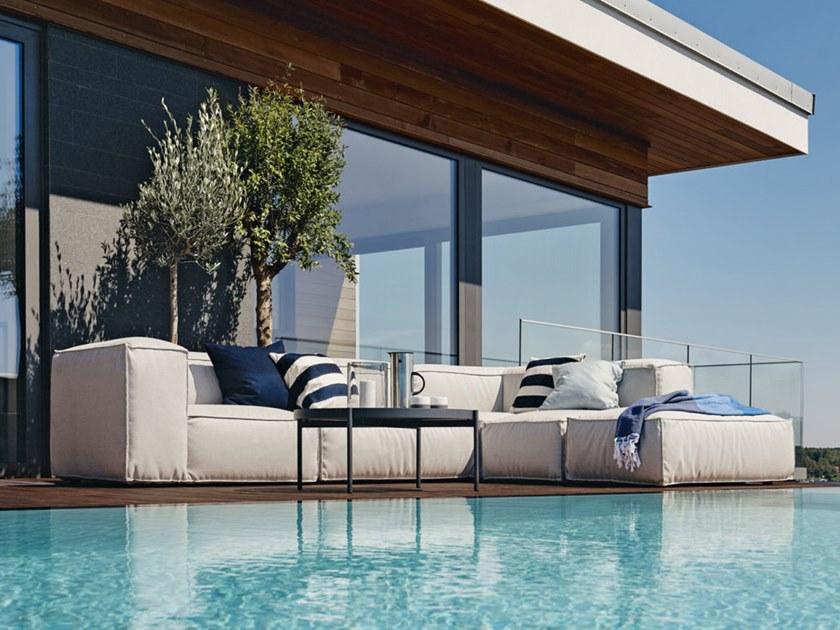 Skargaarden Прямоугольный садовый пуф из ткани sunbrella® Asker sun-id-1358267 - Вид №2