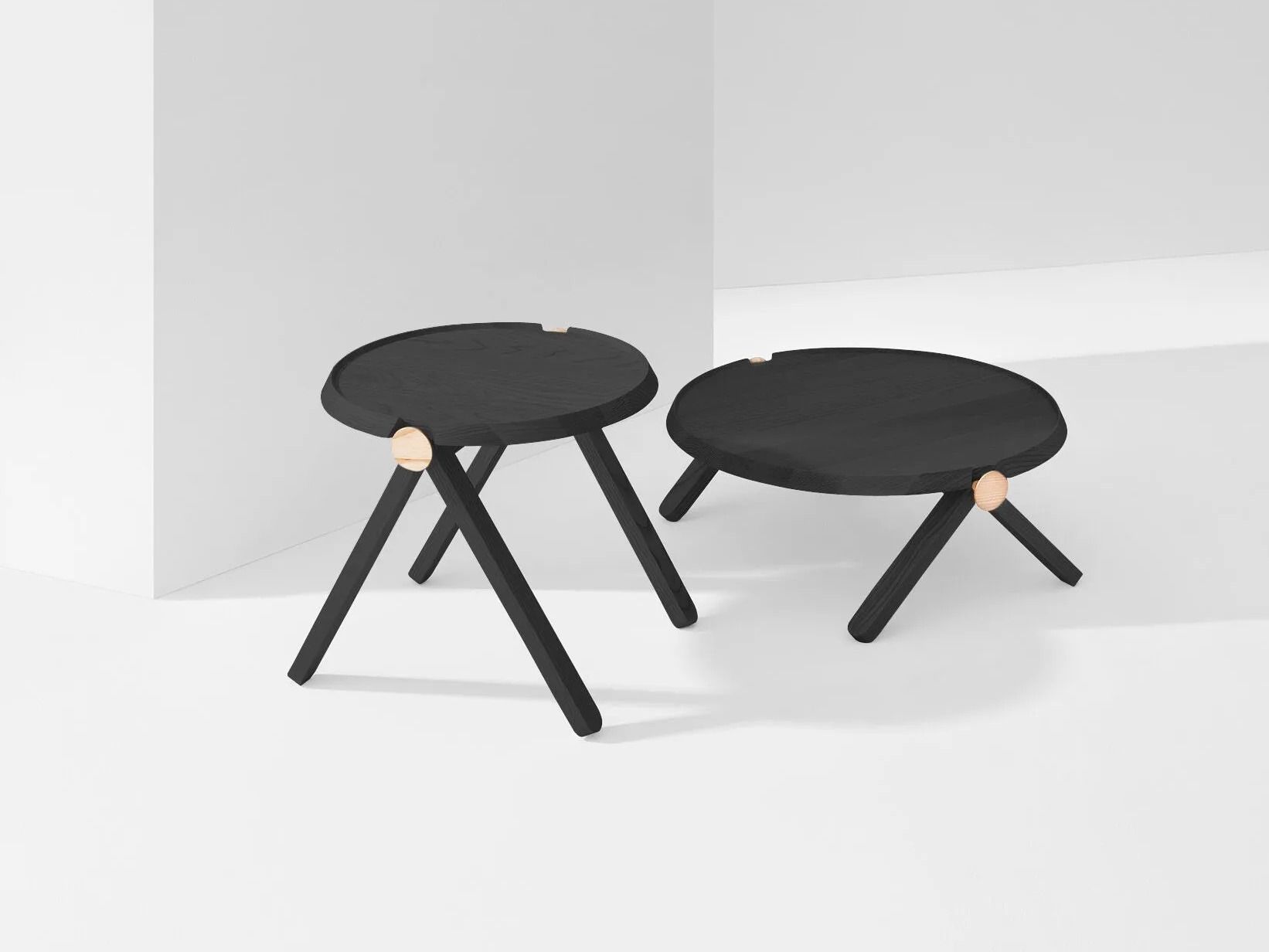 Круглый журнальный столик из ясеня Billiani Lilliput ARCH-00003813 - Вид №1