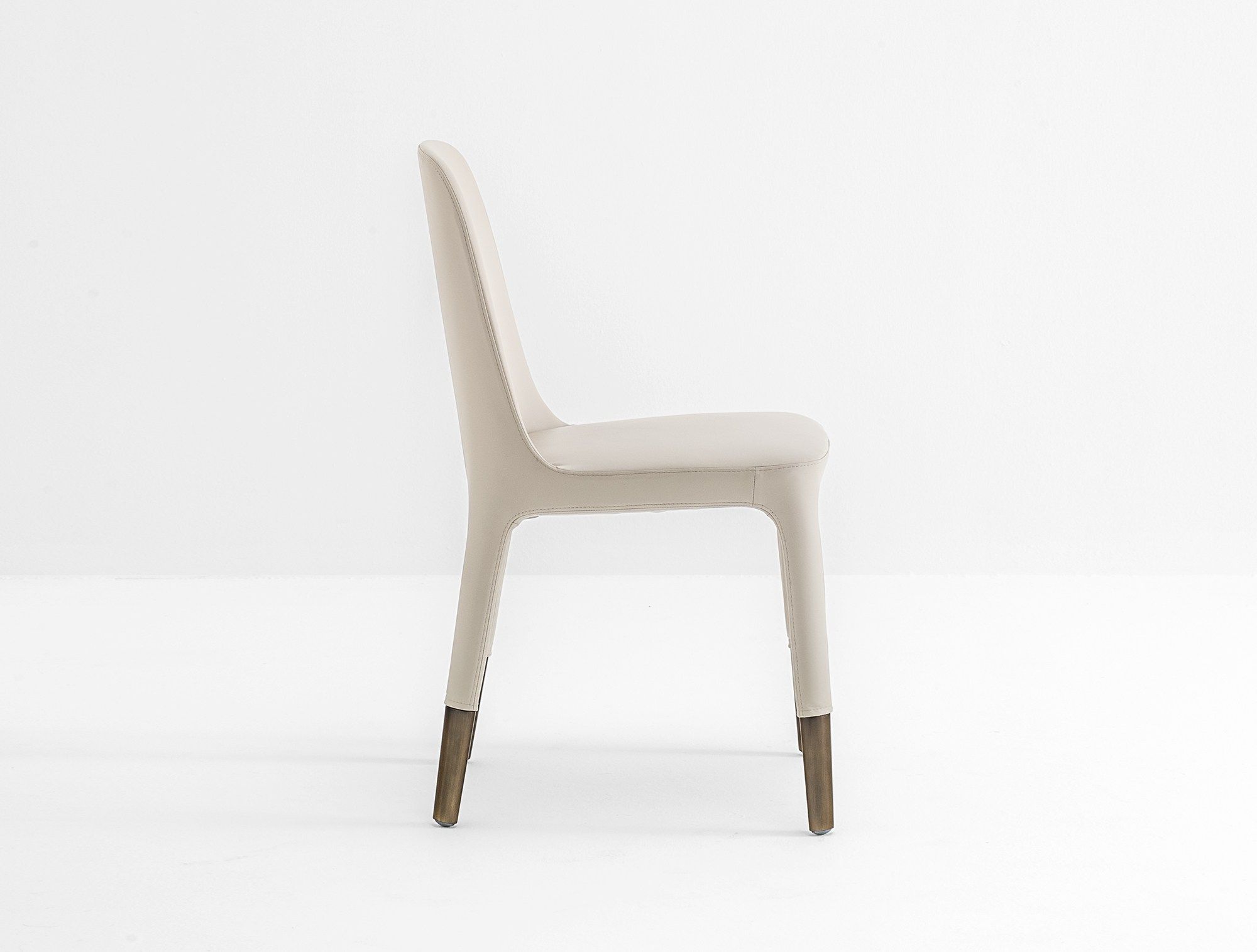 Кожаный мягкий стул для ресторана Pedrali ARCH-00031105 - Вид №1