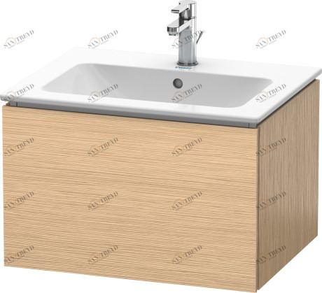 LC614001212 L-Cube Тумбочка подвесная Дуб брашированный, натуральный шпон Duravit